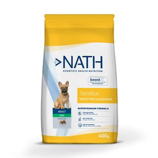 Nath Adult Mini Sensitive Pescado Blanco Y Salmón Pienso Para Perros   400 G