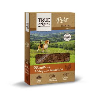 True Origins Pure Adult Pavo Y Arándanos Galletas Para Perros   320 G