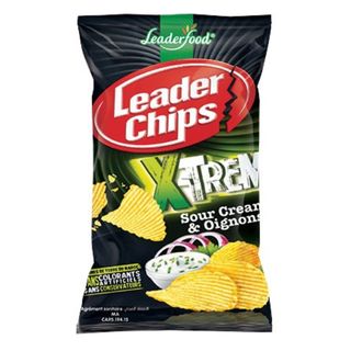 Chips saveur crème et oignon X-Trem 85g - LEADER CHIPS