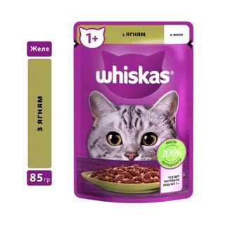 Корм для котів Whiskas Ягня в желе 85 г