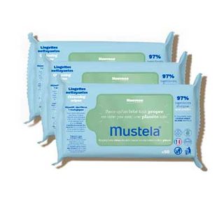 Toalhetes de limpeza de fibra Natural - Mustela - 180 unidades