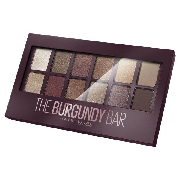 The Burgundy Bar Eyeshadow Palette 12 Shades Maybelline
