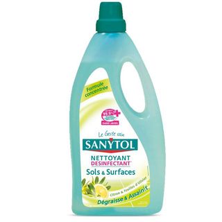 Nettoyant désinfactant sols et surfaces citron 1 L - SANYTOL