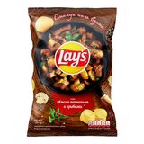 Чипси картопляні Lay's М'ясна пательня з грибами 120 г