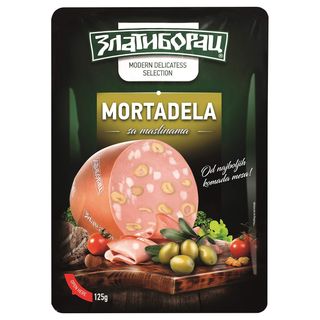 Zlatiborac mortadela masline slajs 125g zlatiborac