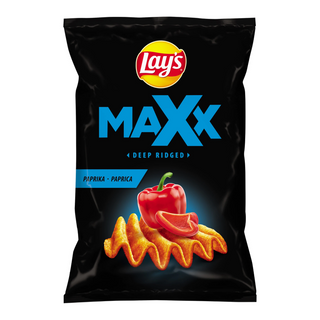 Lay's Patatine Maxx Paprika Deep-Ridged, 115 g