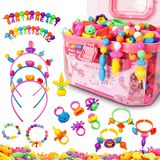 Lucky Toys Gel Alpha Bead Set, Multicolor