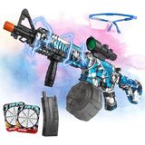Lucky Toys Gel Gear Gun Blue with Safety Glasses