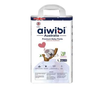 Aiwibi Premium Baby Pants Diapers Large, 44 Pcs