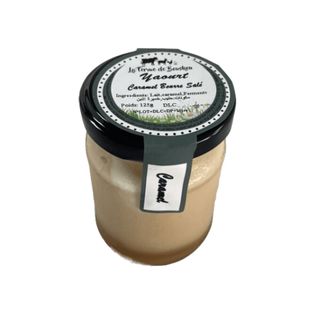 Yaourt brassé caramel beurre salé 125g - LA FERME DE BOUSKOURA
