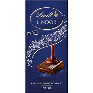 LINDOR შავი შოკოლადის ფილა 150გრ