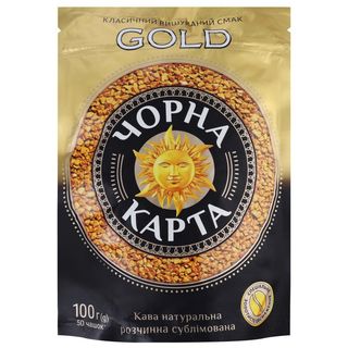 Кава Чорна Карта Gold Розчинна 100Г