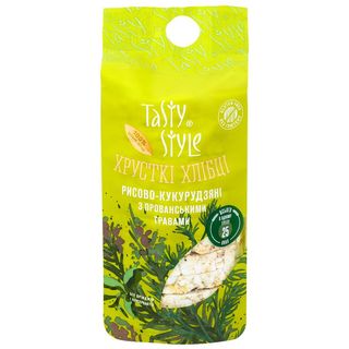 Хлібці Хрусткі З Прованськими Травами Рисові-Кукурудзяні Tasty Style 100Г