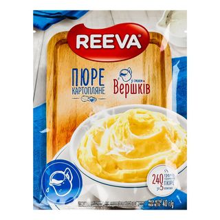 Пюре Reeva картопляне зі смаком вершків саше 40 г
