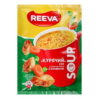 Cуп Reeva зі смаком курки з локшиною 17 г