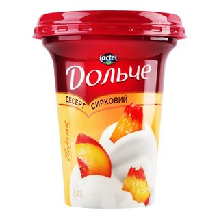 Десерт Дольче сирковий з наповнювачем персик 3,4% 300 г