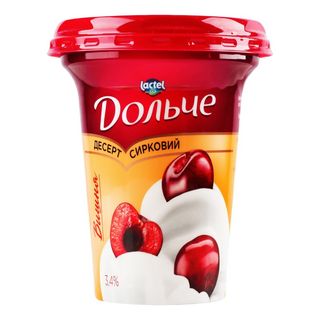 Десерт Дольче сирковий з наповнювачем вишня 3,4% 300 г