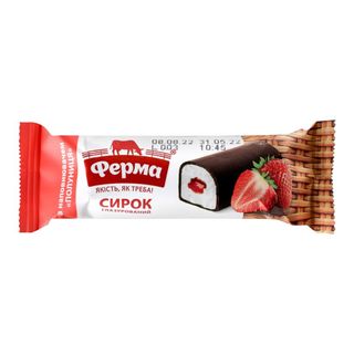 ФЕРМА Branzica glazurata cu capsuni 23% 36g