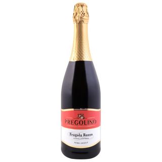 Напій винний Pregolino Fragola Rosso червоний напівсолодкий 5-8.5% 0.75 л