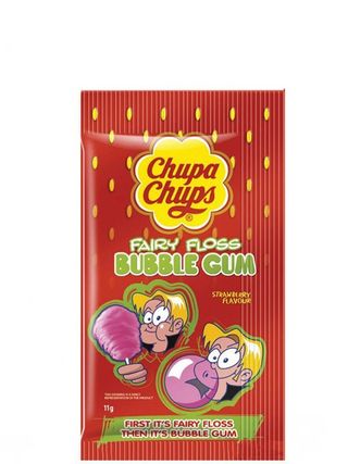 Жувальна гумка 11 г PERFETTI Chupa Chups Fairy Floss Strawberry м/уп