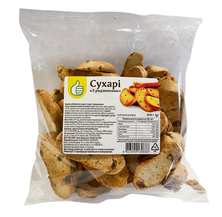 Сухарі Pouce З Родзинками 300Г