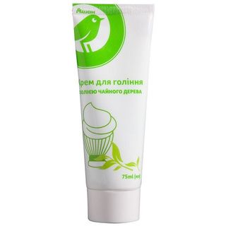Крем Auchan Для Гоління З Олією Чайного Дерева 75Мл