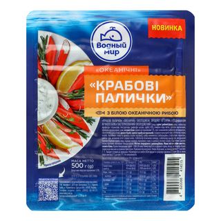 Крабовые палочки Водний Світ охолодженні 500 г