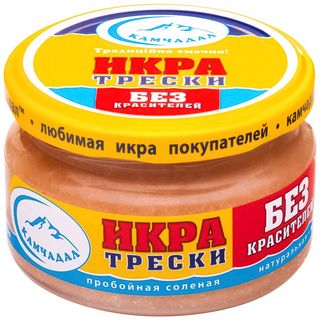 Ікра тріски Камчадал пробійна солена 180 г