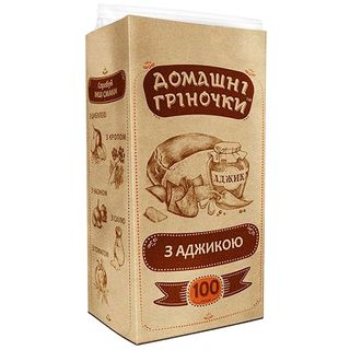 Грінки Домашні Гріночки З Аджикою 100Г