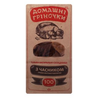Грінки Домашні Гріночки З Часником 100Г
