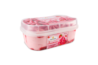 Морозиво Three Bears Strawberry 12% 450Г
