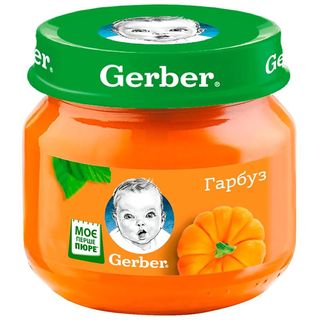 Пюре овочеве Gerber Гарбуз для дітей із 6 місяців, 80 г