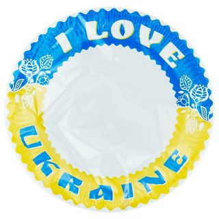 Тарілка Уніпак I Love Ukraine 25См 6Шт
