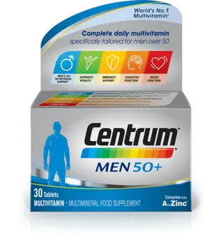 Centrum Men 50+ Multivitamin Tablets, 30 Count