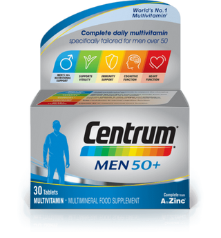 Centrum Men 50+ Multivitamin Tablets, 30 Count