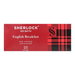Чай Sherlock Secrets English Breakfast чорний байховий 25 х 2 г