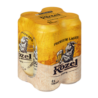 Kozel Premium Lager Birra Lattina 4x50cl