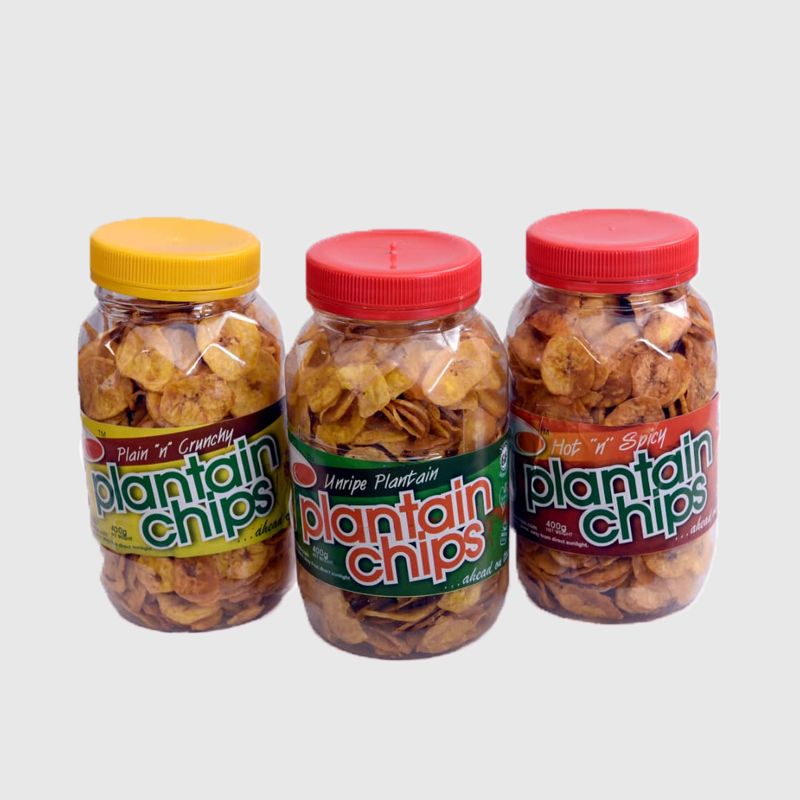 Hamjal Hot 'N' Spicy Plantain Chips, 450G