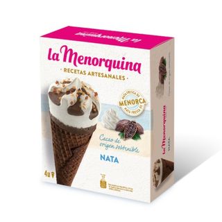 La Menorquina Cônes Glaces Chocolats X3