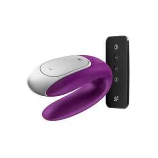 Vibrador Para Casal Usb Satisfyer Double Fun Roxo Controlo Remoto App