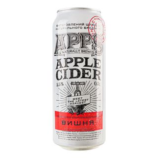 Сидp 0,5 л APPS Вишня 5,5% oб ж/б