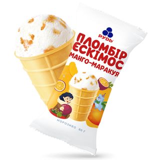 Морозиво Рудь Ескімос манго-маракуйя 80 г