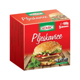 Pljeskavica Juneća 400G Smrznuta Semić