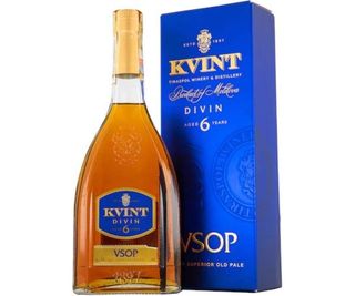 Kvint Divin vsop 6 ani 40% 0.5l+cutie