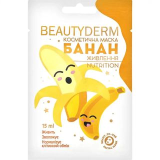 BEAUTYDERM cosmetic maska za lice banana nutrition 15 ML