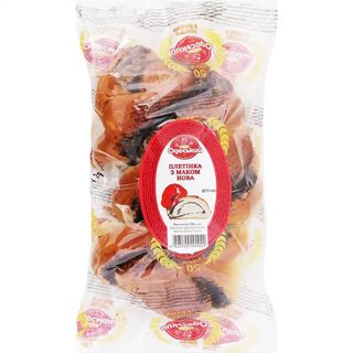 Плетінка 300 г ОДЕСЬКИЙ ХЛІБОЗАВОД №4 з маком Нова 