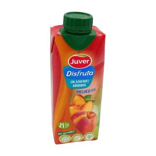 Juver Disfruta boisson au jus de pêche sans sucre ajouté 33cl