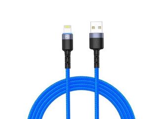 Cablu Lightning Tellur Tll155364, 1.2M, Led, Albastru