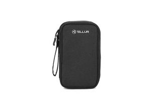 Geanta Tellur Pentru Organizare Cabluri Si Accesorii 21X12.5X6Cm, Poliester, Negru
