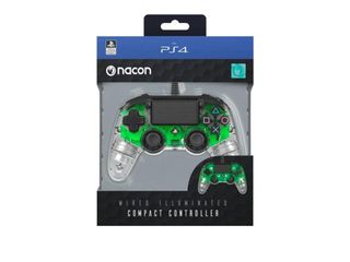 Nacon Controlador iluminado de alambre verde